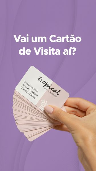 Cartão de Visita 4x0 1000 uni