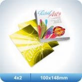 10.000 Flyers - 100x148mm Couchê - 115g - 4x2